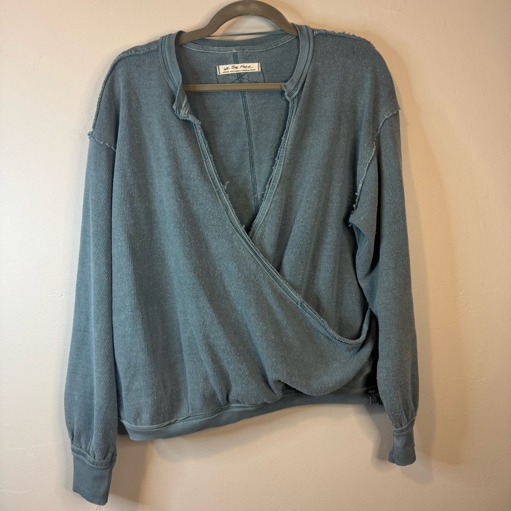 Free People We The Free Anyway Surplice Top Medium